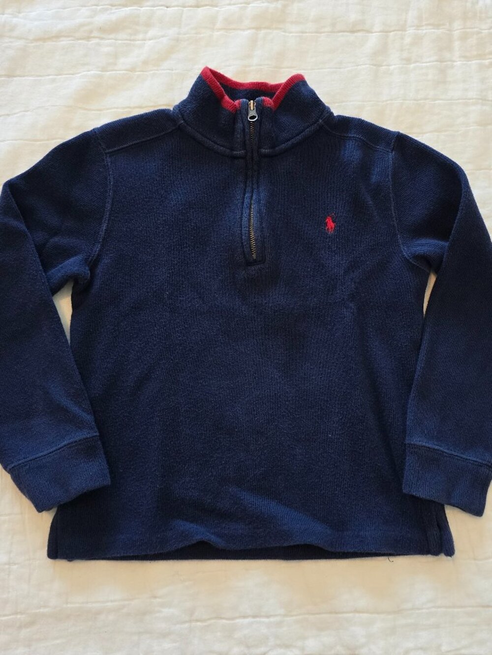 Size 6 Polo Ralph Lauren Kids Estate-Rib Quarter-Zip Pullover